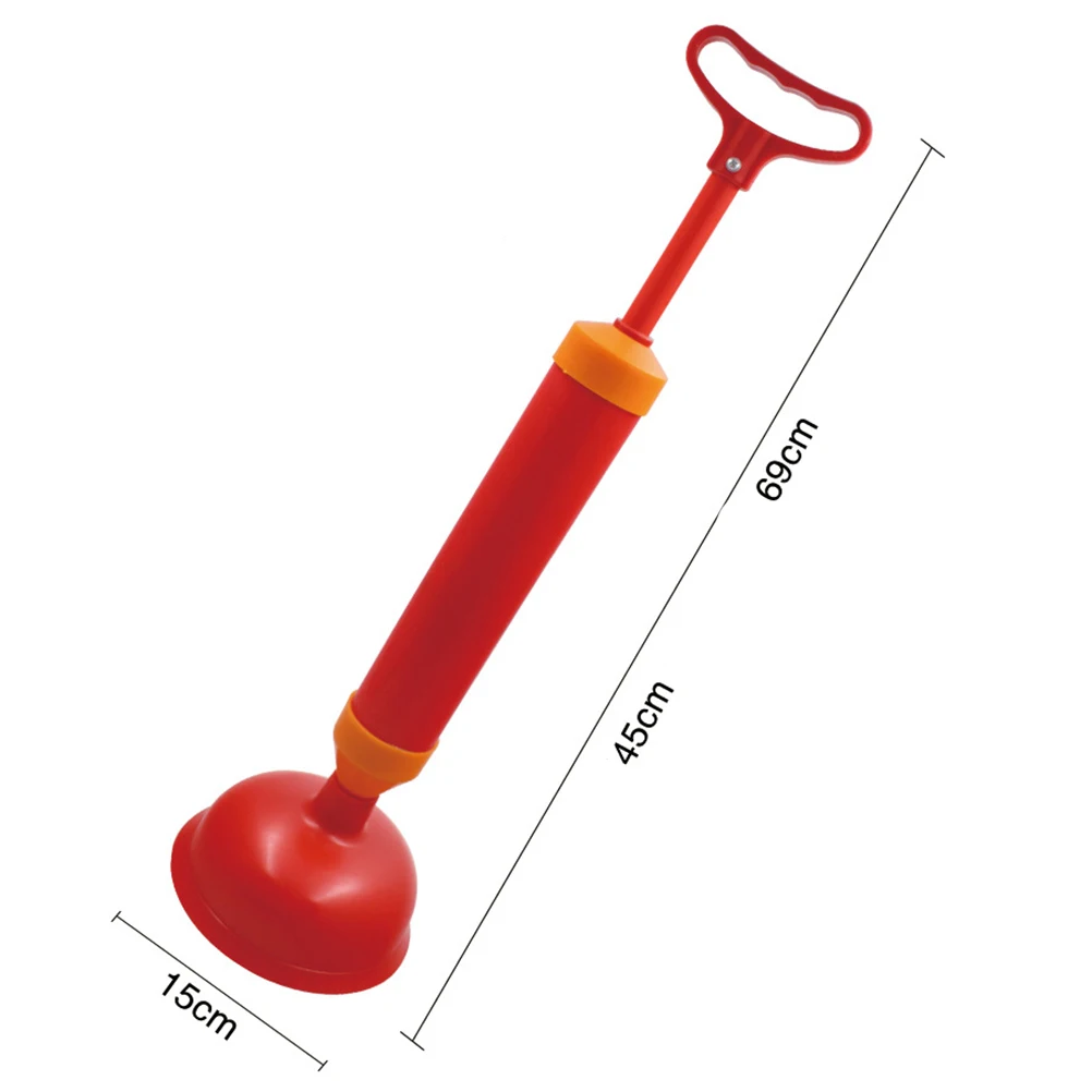 

Premium Toilet Cleaner Suction Clog Remover Bathroom Gadget Durable Exhaust Pump Home Office Hotel Use Strong Handle Comfortable