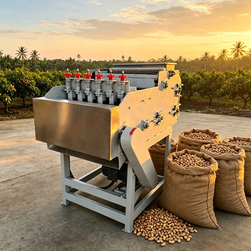 Small Cashew Processing Machine with Automatic Shelling and Cracking System for White Cashew Kernels Customized