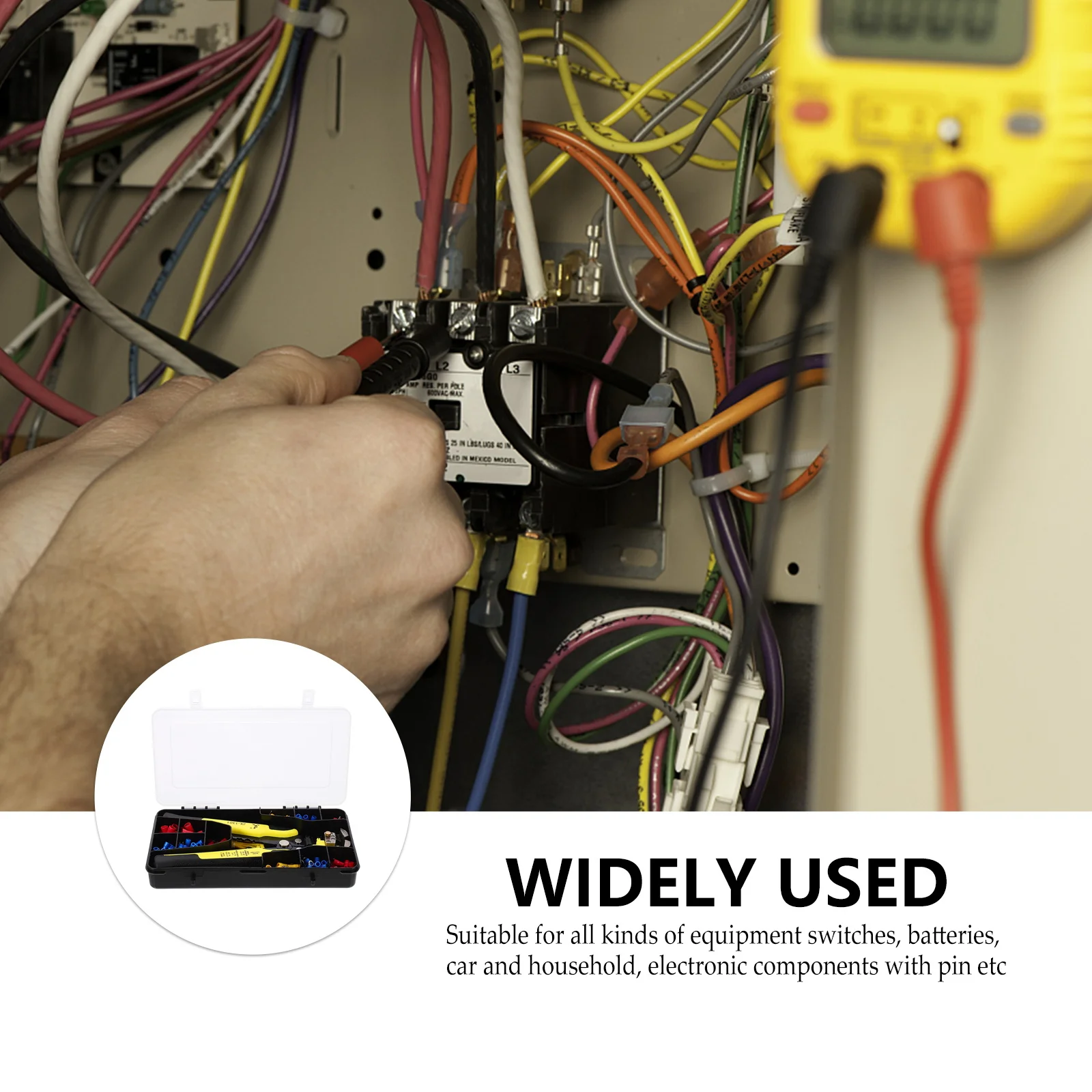 

1Set Ratcheting Terminals Crimping Plier Tool Insulated Wire Crimper Kit for Electrical Repairs Car Use