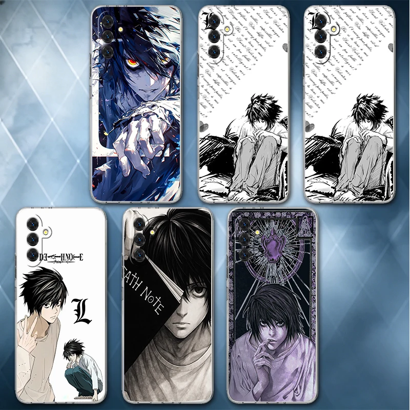 N-Notes D-Deaths L Lawliet Soft Phone Case For Samsung A57 A17 A56 A16 A55 A15 A54 A14 A53 A13 A52 A12 A37 A36 A35 A34 A33 A26 A