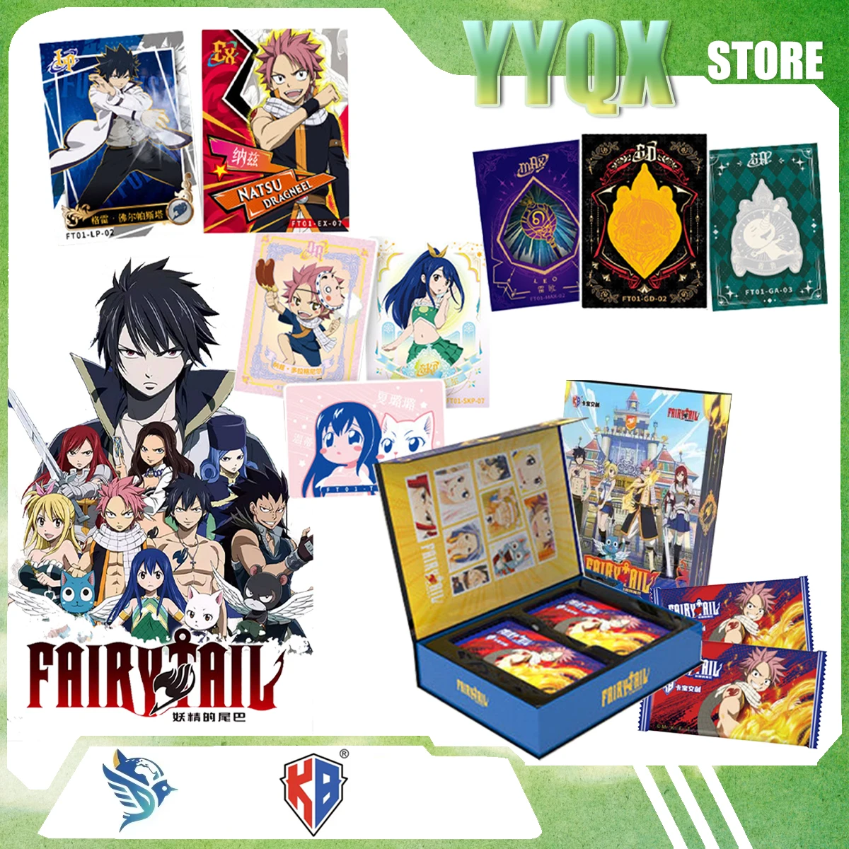 

KABAO 2026 New Fairy Tail Collection Card Peripheral Animations Cartoons Comics Surprise Gifts Cute Games Ornaments Rare Items