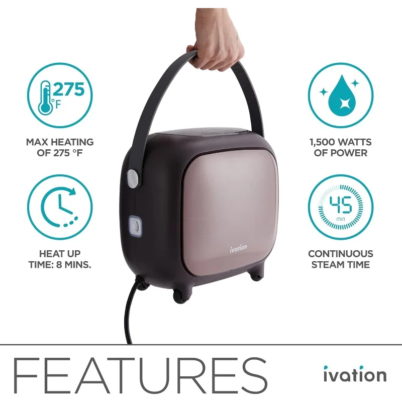 Ivation Steam Cleaner, Powerful Multipurpose Steamer w/ 18 Accessories, Chemical-Free Cleaning and Sanitizing