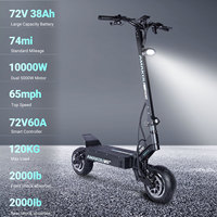 TOURSOR X7 ST500 Electric Scooter Adults 72V 38.3Ah Battery 9000W Dual Power Motor 65MPH Range 62 Miles