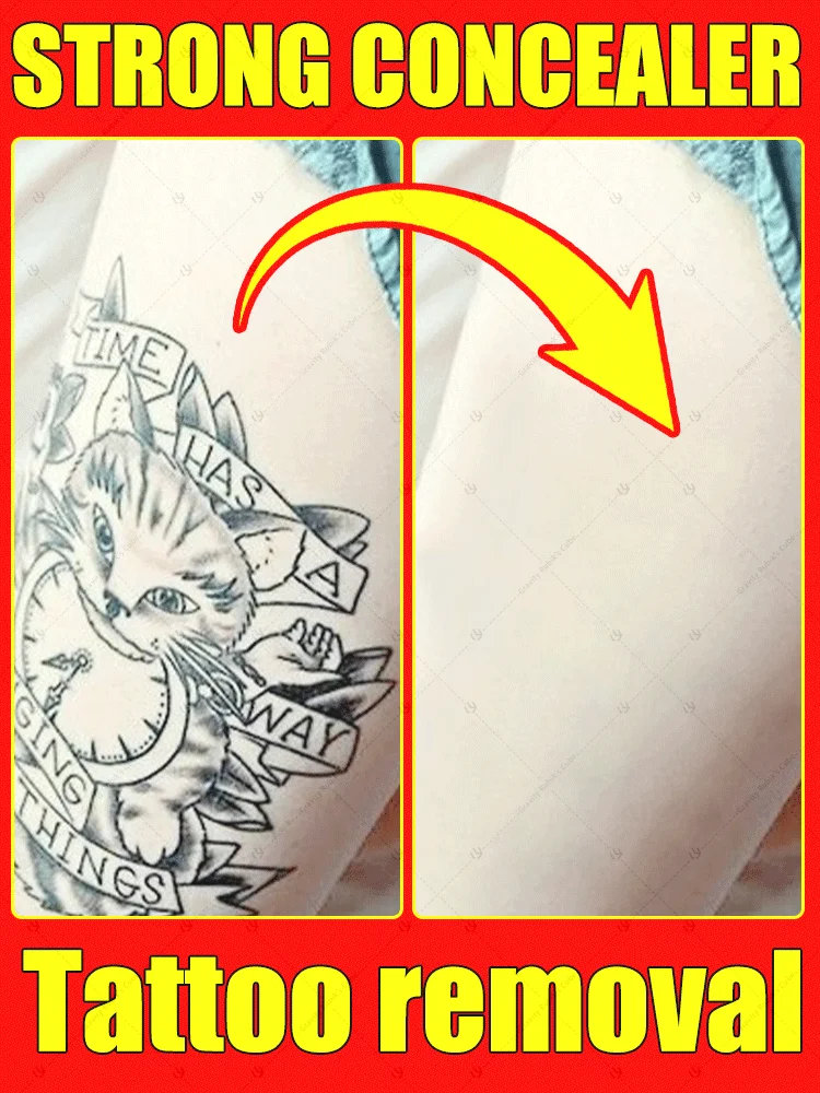 Waterproof tattoo makeup, 2 adjustable colors of concealer, sweat-proof and long-lasting tattoo kit, suitable for tattoos