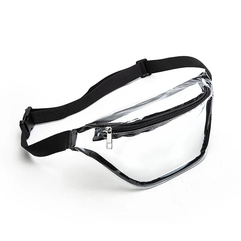 Clear Fanny Pack Clear Bags for Womem Man Sports Waist Pack Stadium Approved Waist Pack Bag Waterproof Zipper Clear Fanny Pack