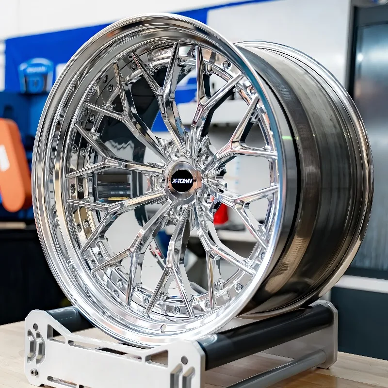 26 style 18 19 20 21 22 24 Inch Deep Dish Chrome Silver 2 Pieces Wheels 5x114.3 5x112 5x130 For Benz For BMW
