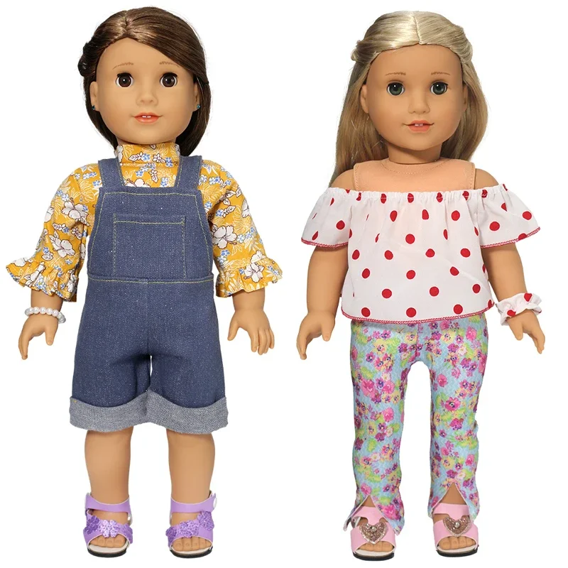 18 Inch American Og Girl Doll Jeans Pants Clothes 43 Cm Baby Doll Outfwear Children Girl Toys Costume