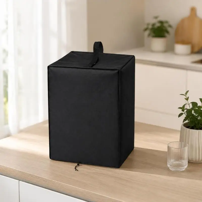 Slush Machine Cover with a Top Grip That Folds Down for Storage, with Soft Textile and a Gathered Lower Closure for Routine
