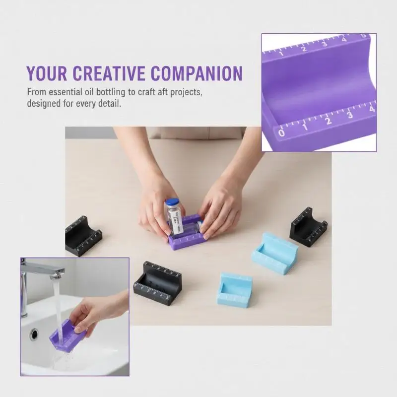 3D Printing 3/5ml Vial Label Applicator: 1/2Pcs Easy Alignment Precise Sticker Reusable Labeling