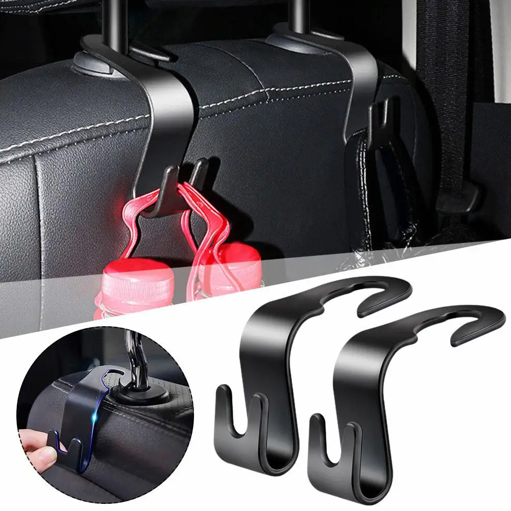 1pair Car Seat Hidden Multifunctional Hook Back Seat Buckle Pendant Creative Auto Hook 0-5KG Car Accessories R6B2