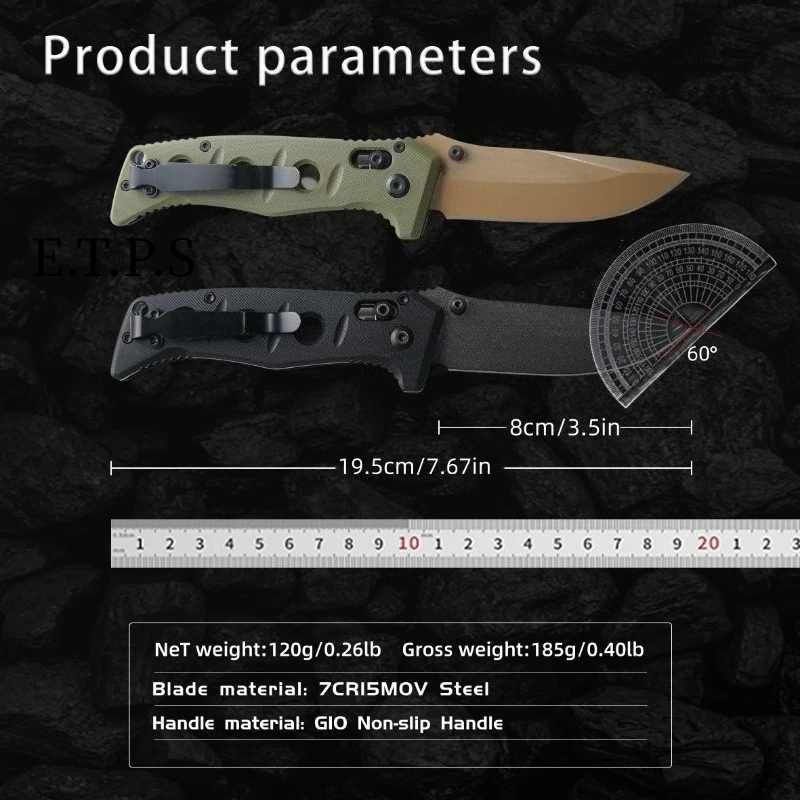 BM273 Folding Knife G10 Handle Outdoor Camping Survival EDC Tool for Fishing Everyday Carry - view 6