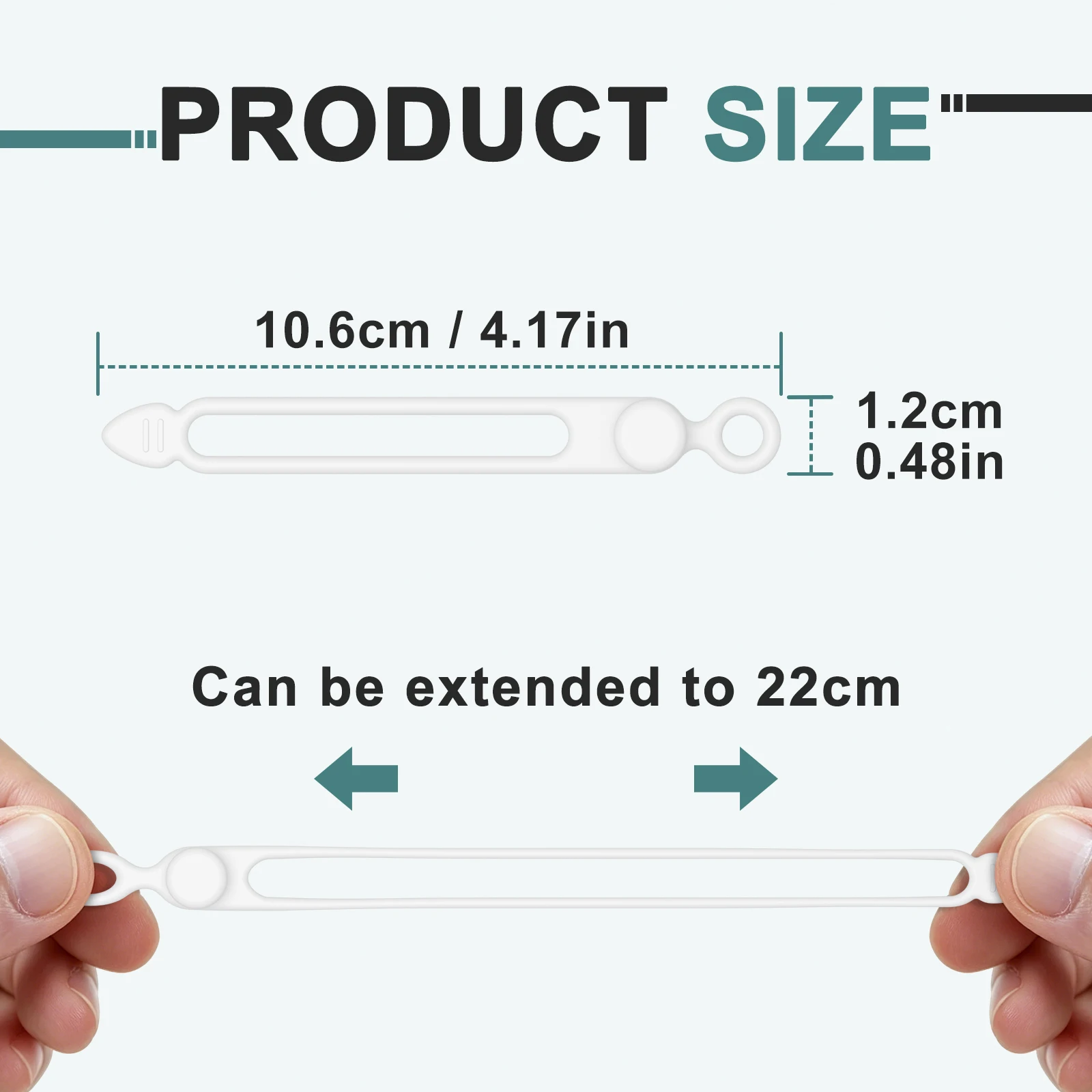 40/20/8Pcs Silicone Cable Ties Cord Organizer Management Rubber Wire Holder Straps Zip Clips Reusable Tie Wraps Keeperwinder