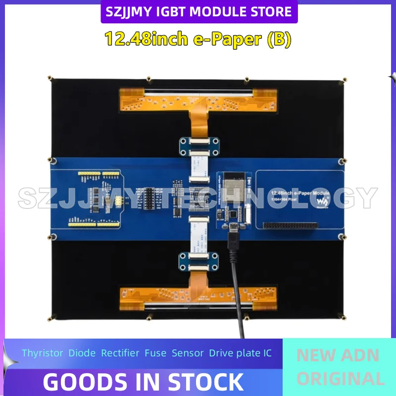 12.48-inch red, black, white, tri color e-book ink screen module Arduino/ESP32 shelf label   NEW ORIGINAL IN STOCK