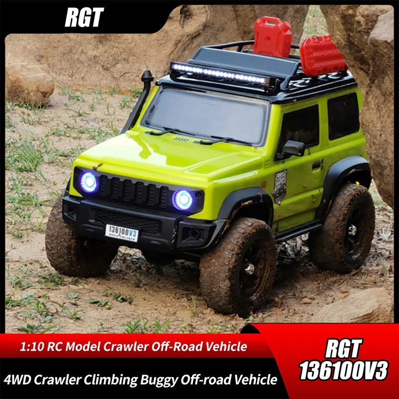 RGT 136100V3 1/10 4WD Crawler Climbing Buggy Off-road Vehicle RC Remote Control Model Car For Kids Adult Toy Gifts