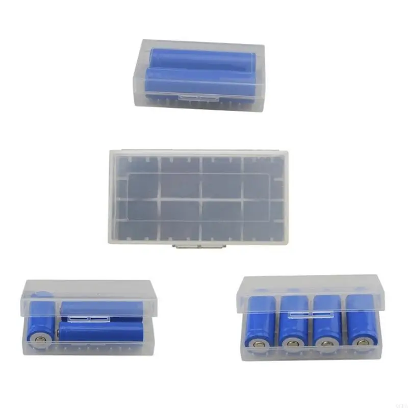 Q6PA Clear Plastic Battery Holder Box For 18650 /26650 Batteries Case Compactly And Durability Design Battery Holder - Detail 1