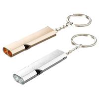 2Pcs Survival Whistle Loud Emergency Metal Underwater Camping Hiking Safety Gadgets Durable Aluminum Compact Outdoor Equipment