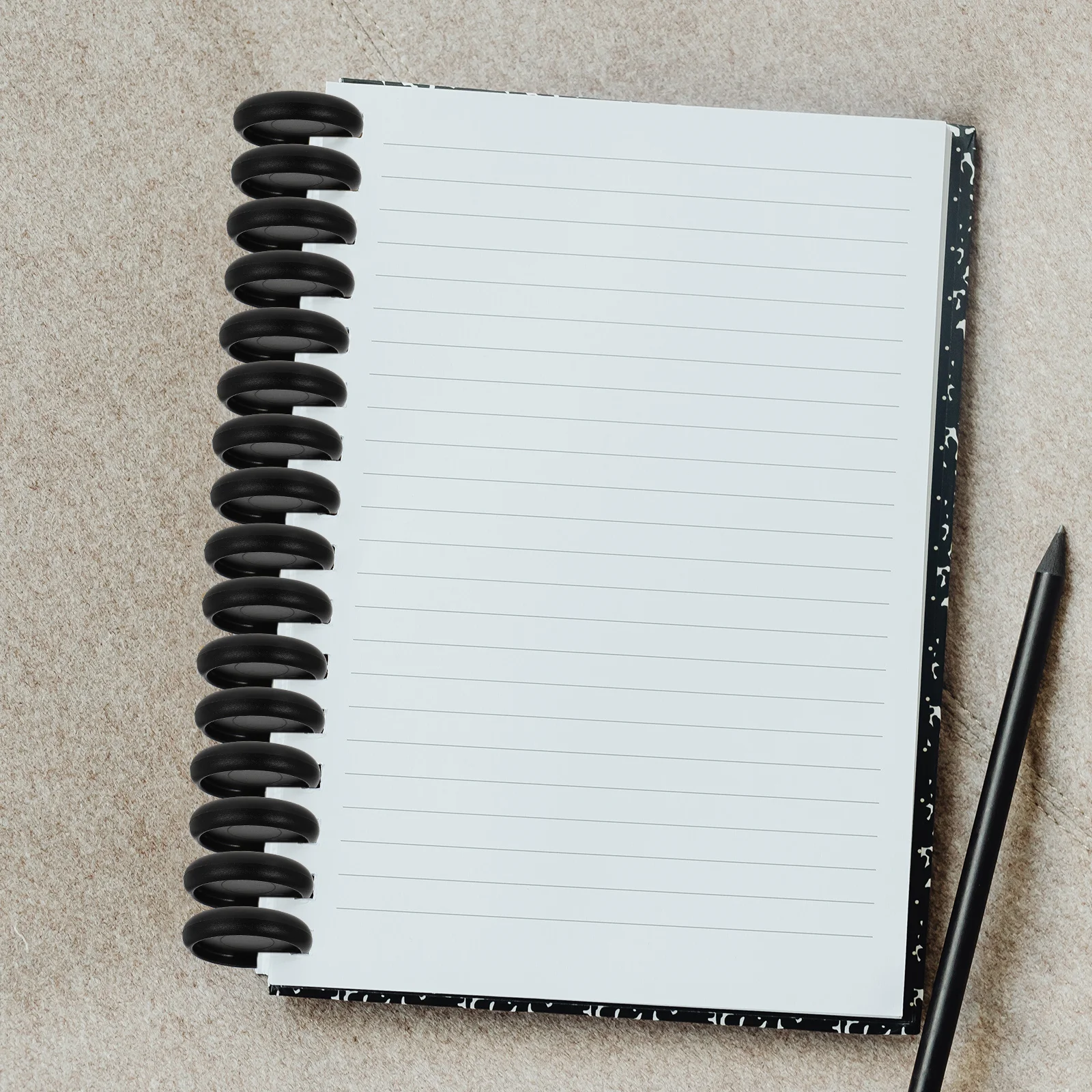 

44pcs Loose Leaf Rings Disbound Expansion Binder Discs Premium Abs Smooth Surface Home Office School Use Binding Discs