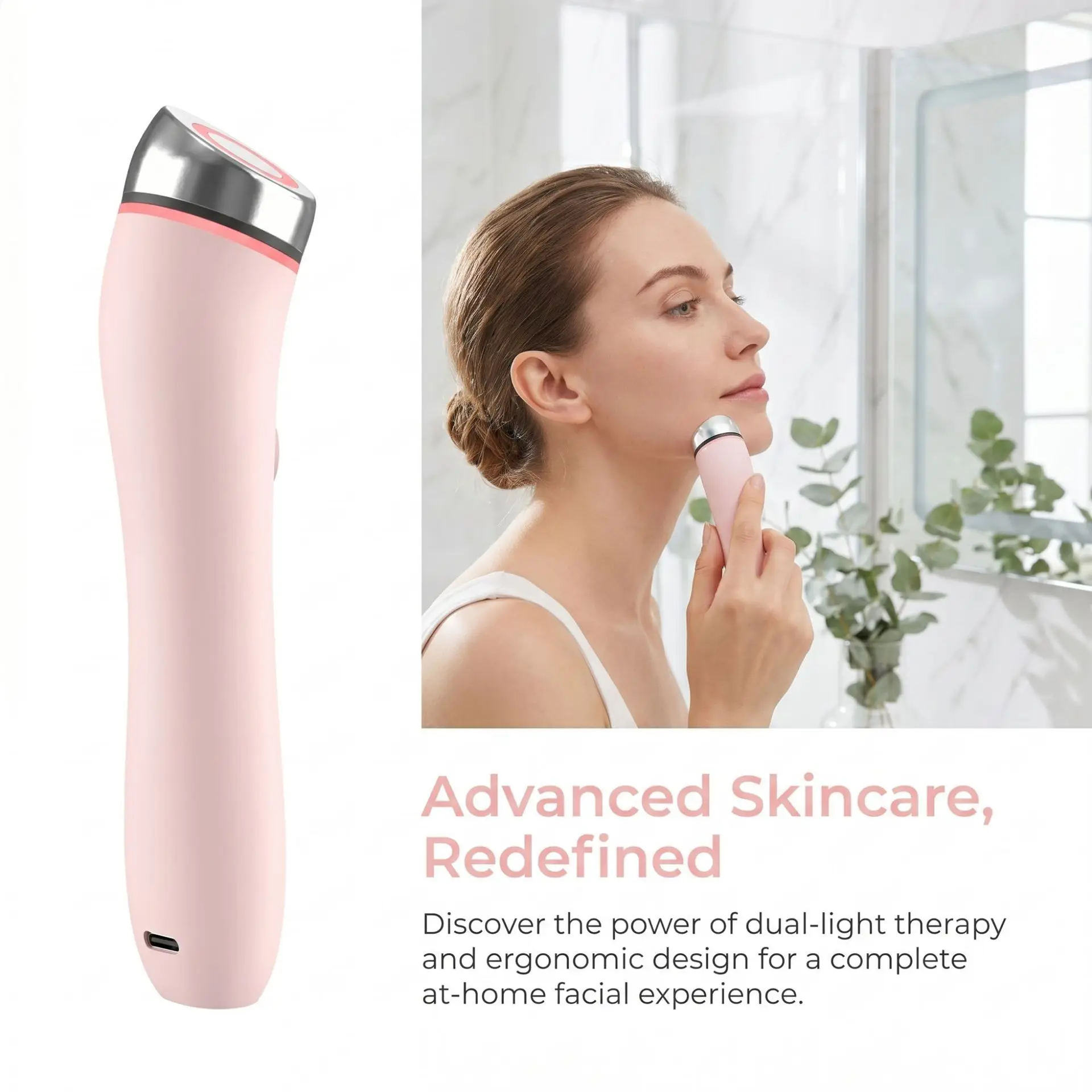 3rd Gear Eye Massage Mini Home Facial Ems Red Light Introduction Beauty Instrument