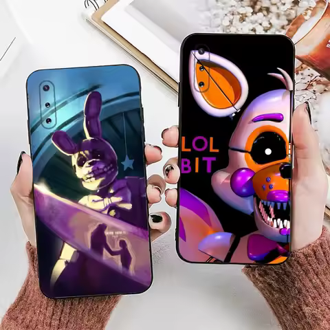 F-Fnaf Game Phone Case For Samsung Galaxy A13,A21s,A22,A31,A32,A52,A53,A71,A80,A91 Soft Black Phone Cover