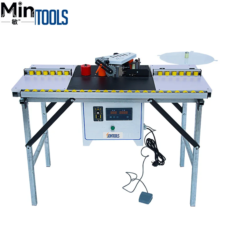Automatic PVC Edge Banding Gluing Machine for Woodworking Furniture Cabinet Board Processing Laboratory Material