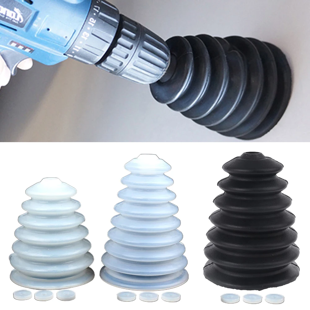 Tampone in gomma Copertura antipolvere Trapano Trapano elettrico antipolvere Parti di utensili per martello elettrico Custodia per trapano elettrico nero/bianco
