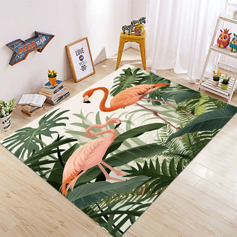 1pc Vintage Bird Spring Day Style Doormat Mat Anti-Slip Bohemian Japanese Scenery Kitchen Garden Decor Bathroom Area Rug Carpet