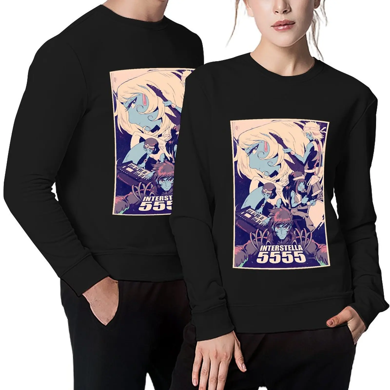

Interstella 5555 Pullover autumn clothes anime clothes winter clothes graphic t shirts men sweatshirt