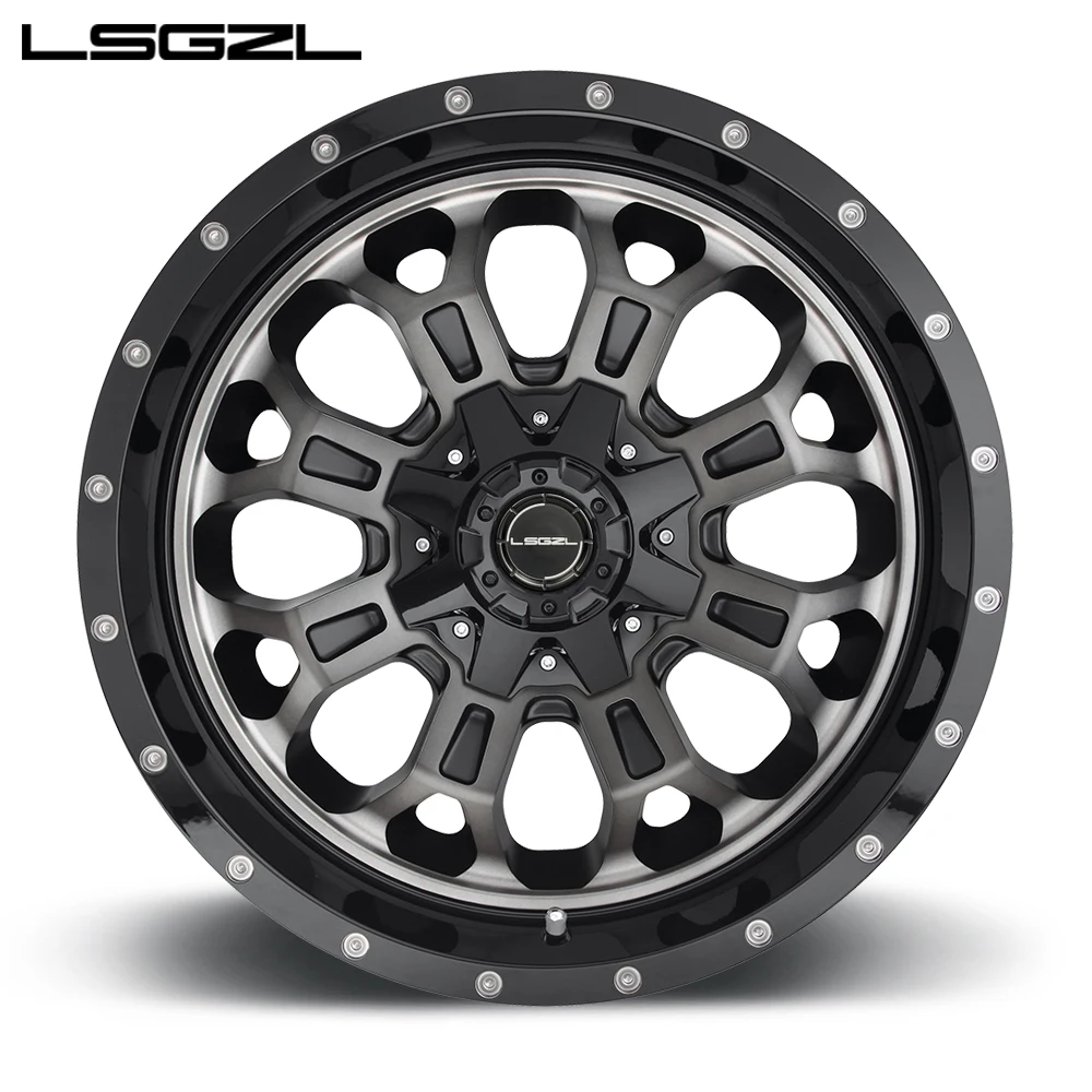 custom 15 16 17 18 20 21 22 24 inch beadlock off road wheel 5x120 5x130 6x139.7 for SUV wheel rims