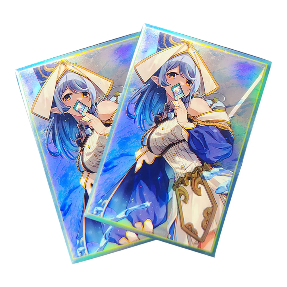 50PCS 63*90mm Water Enchantress Trading Card Sleeves Printing Anime Card Sleeves Perfect Fit YGO Card Protector for PTCG Cards