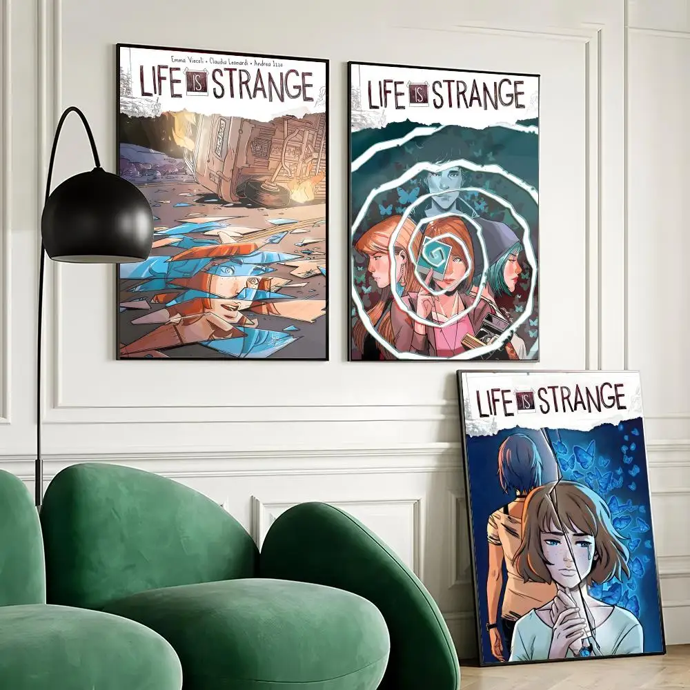 L-Life is S-Strange Painting Calligraphy Canvas Painting Art for Bedroom Living Room Home Decor Wall Decoration Decals Gift