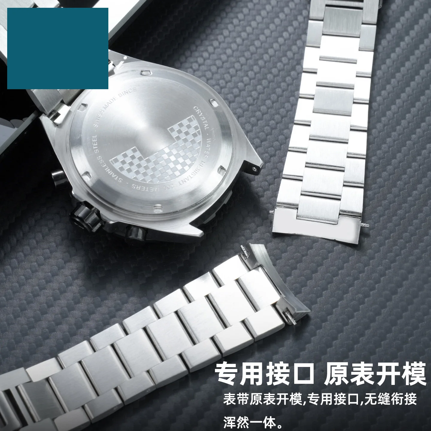 21.5mm Solid Stainless Steel Watch Band For TAG Heuer Aquaracer 300 WAY201A F1 High Quality Metal Strap Replacement Accessories view 2