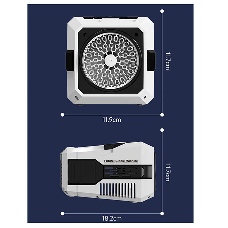 เครื่องทำฟองสบู่ FBIL พร้อมไฟ LED อัตโนมัติสำหรับเล่นน้ำในร่ม/กลางแจ้ง เครื่องทำฟองสบู่แบบพกพาสำหรับงานปาร์ตี้