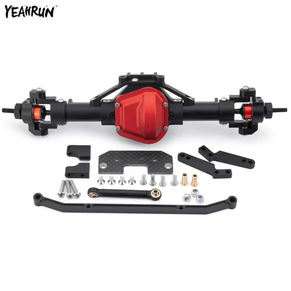 

YEAHRUN Aluminum Alloy 1/10 SCX10 I Heightened Front/Rear Portal Axle for RC Rock Crawler Car Axial SCX10 II Metal Upgrade Parts