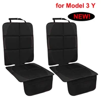 Funda de asiento de coche para Tesla Model 3 Y Juniper 2026 Oxford, esteras protectoras de cuero PU, cojín para bebé, estera protectora para bebés y niños