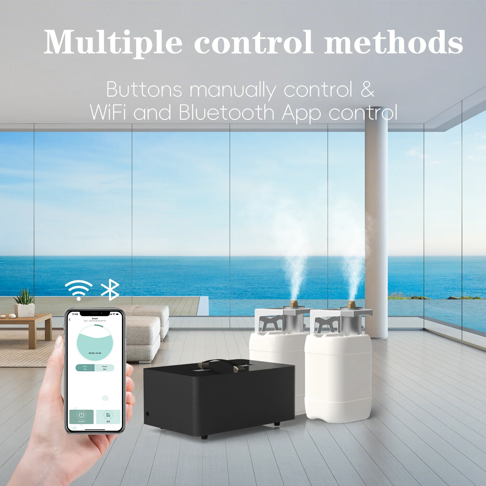 2024 New Appliances 10L Humidifier Diffuser HVAC Commercial Humidifier and Bluetooth Wifi Function Smart Humidifiers