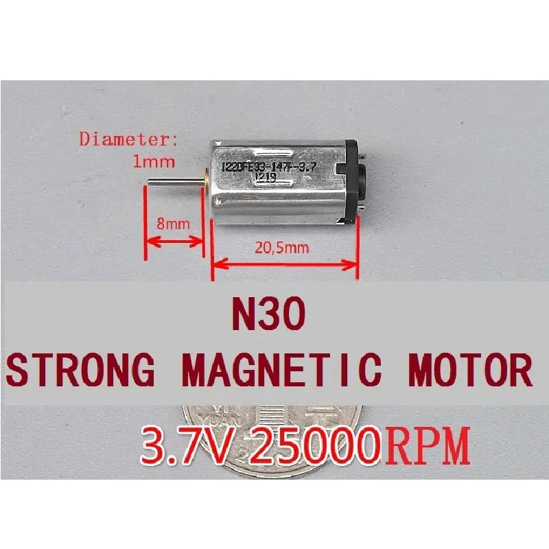 

10PCS N30 3.7v/0.2A/25000RPM High Speed Micro DC Motor Autofocus Motor For Digital Camera