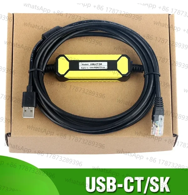 Câble de débogage USB-CT/SK pour Emerson VFD CT SK, ligne de téléchargement de données, communication CT-USB-Cable, USB vers RS485, USB-SK