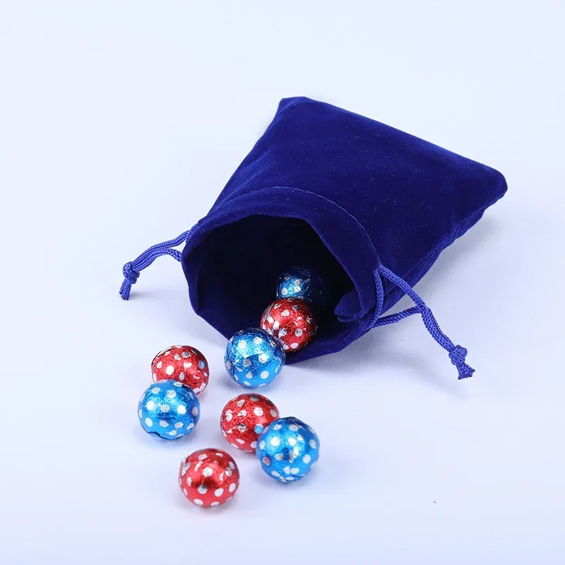 DE14  Pink Color Separation Flannel Bag Jewelry Gift Display Packing Bags Velvet Drawstring Pouches