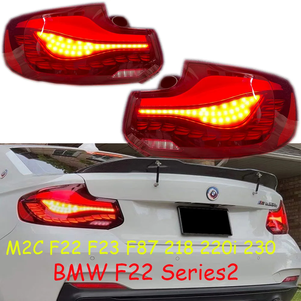 1pcs car bumper series2 F23 tail light for BMW F22 taillight 218i 220i 230 F87 Reflector 2018~2020 Taillamp for BMW M2C fog lamp