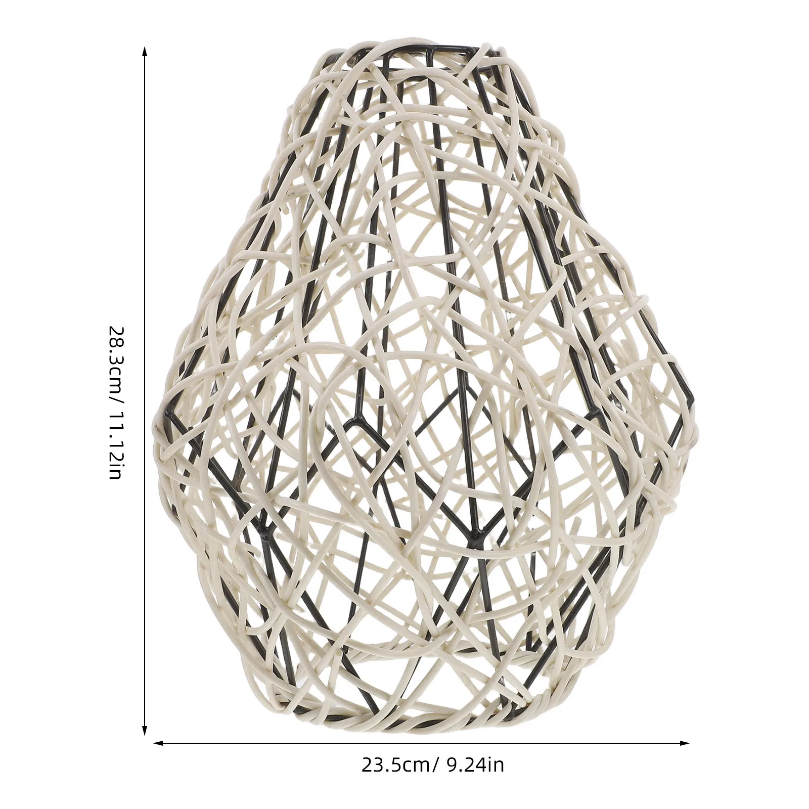 1 قطعة قفص معدني عاكس الضوء خمر الصناعية قلادة غطاء خفيف للمطبخ مزرعة غرفة نوم ديكور السقف فانوس معلق #2