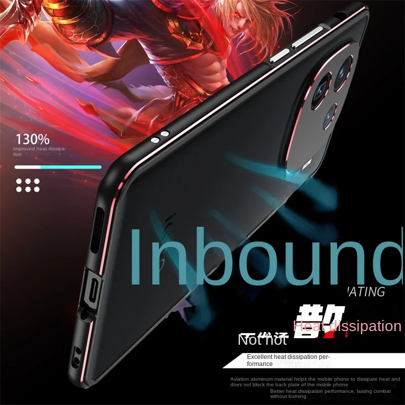 Bumper for Vivo iQOO 12 V2307A Ultra Thin Aluminum Metal Frame Case Hard Cover for iQOO 12 IQOO12 5G Metal Bumper Protector