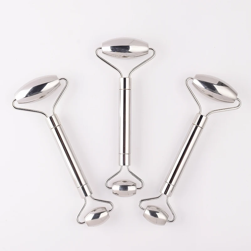 Stainless Steel Facial Roller & Gua Sha Set 4