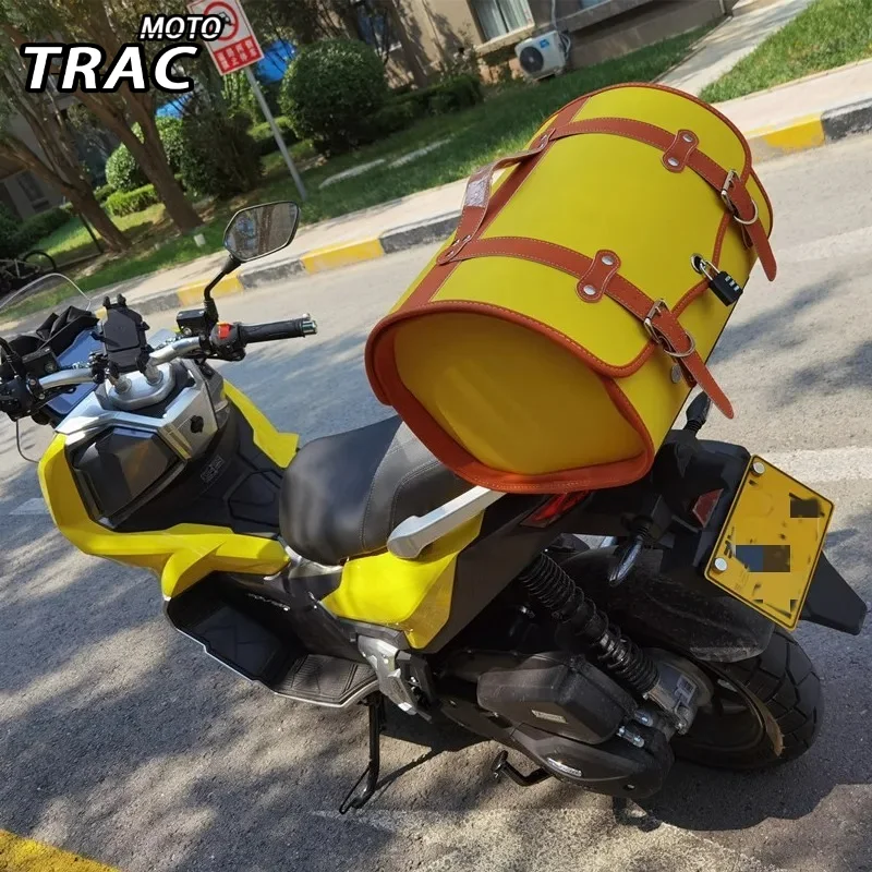 Motorcycle Universal Large Capacity Waterproof Bags Side Tool Bag Rear Travel Luggage Seat Bag for Harley Honda Yamaha Vespa