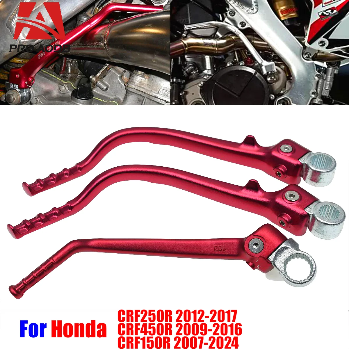 

Motocross Forged Kick Start Starter Lever Pedal For HONDA CRF250R CRF450R CRF150R CRF 150 250 450 R Retrofit Accessories