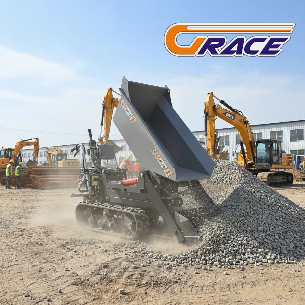 Fast Delivery Mini Dumper 1000kg Small Crawler Dumper EURO 5 EPA High Quality Factory Direct Sale