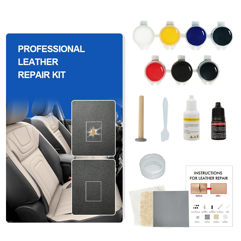 

Car Liquid Leather Repair Kit Leather Skin Refurbish Tools For Car Seat Sofa Coats Holes Scratches Cracks Restoration