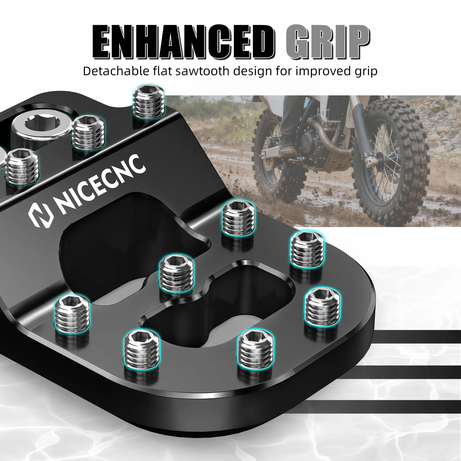 Hintere Bremspedal-Trittplattenspitze für KTM 690 Enduro R SMCR 790 890 Adventure/R 1050 1090 1190 Adv/R 1290 Super Adventure/R/S/T – Detail 5