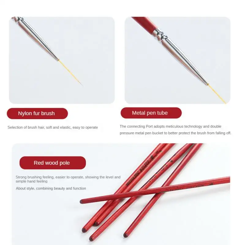 Nail Brushes Easy To Extend Multifunction Nail Nail Enhancement Pen Portable Redwood Pole Nail Tool Nail Pen Smooth Beauty