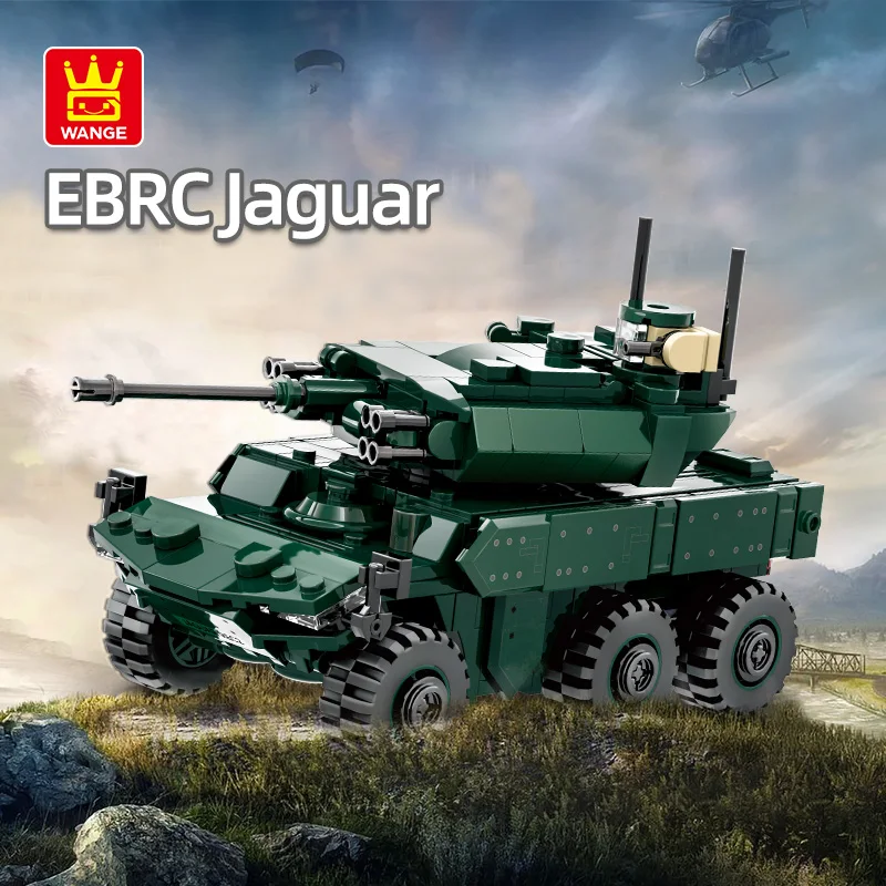 Wange Bricks 3517 EBRC Jaguar Vehicle Model 381pcs Small Particle Building Blocks Educational DIY Assembly Toy for Collectors