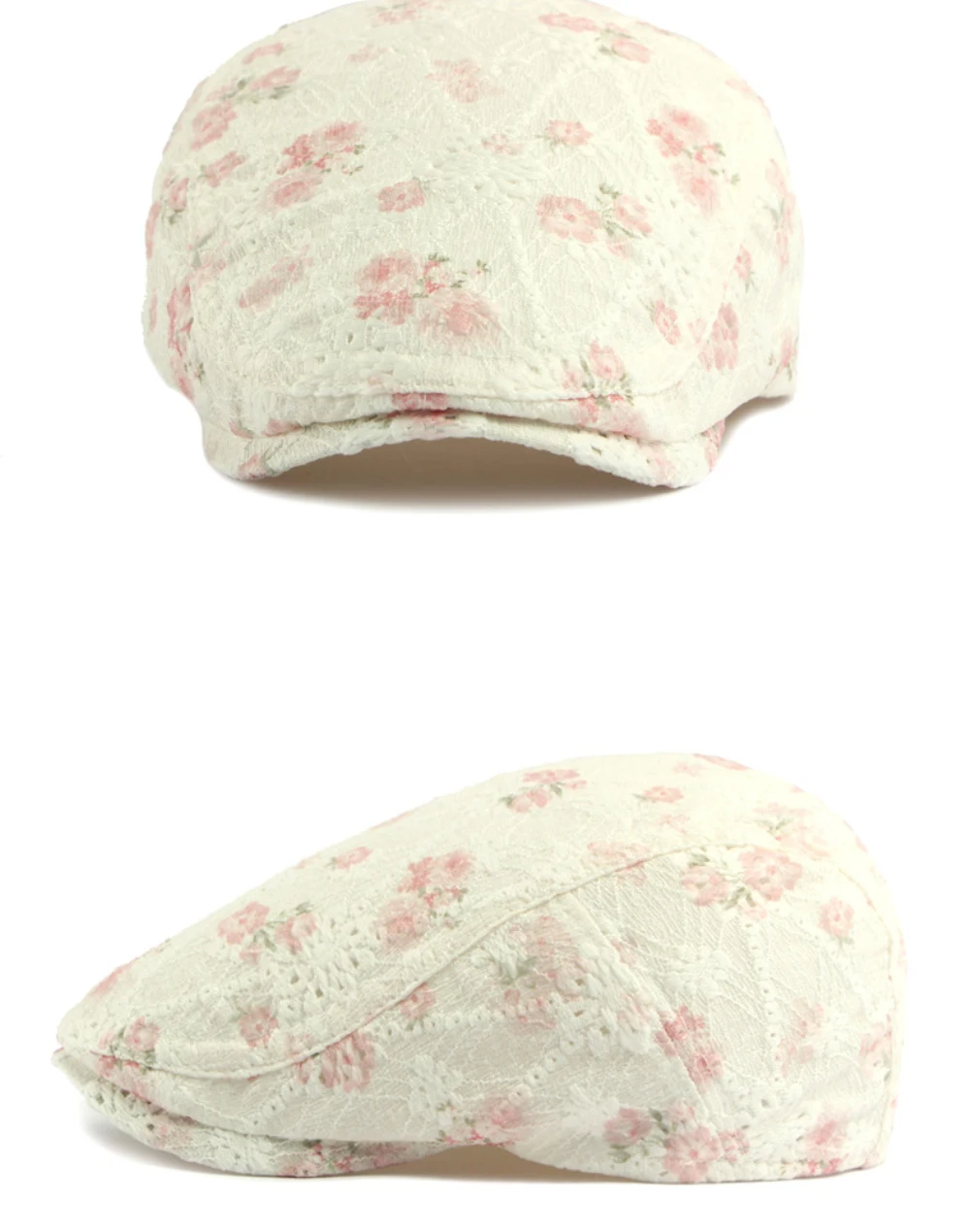 HT5102 Herren- und Damen-Baskenmützen mit Blumenmuster, Künstler- und Malermütze, Atmungsaktive Ivy-Flatcaps, Neue Frühjahr-Sommer-Kollektion 2026 – Detail 7